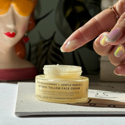 Tallow & Retinol Facial Cream – Deep Nourishment & Rejuvenation 1.3 oz