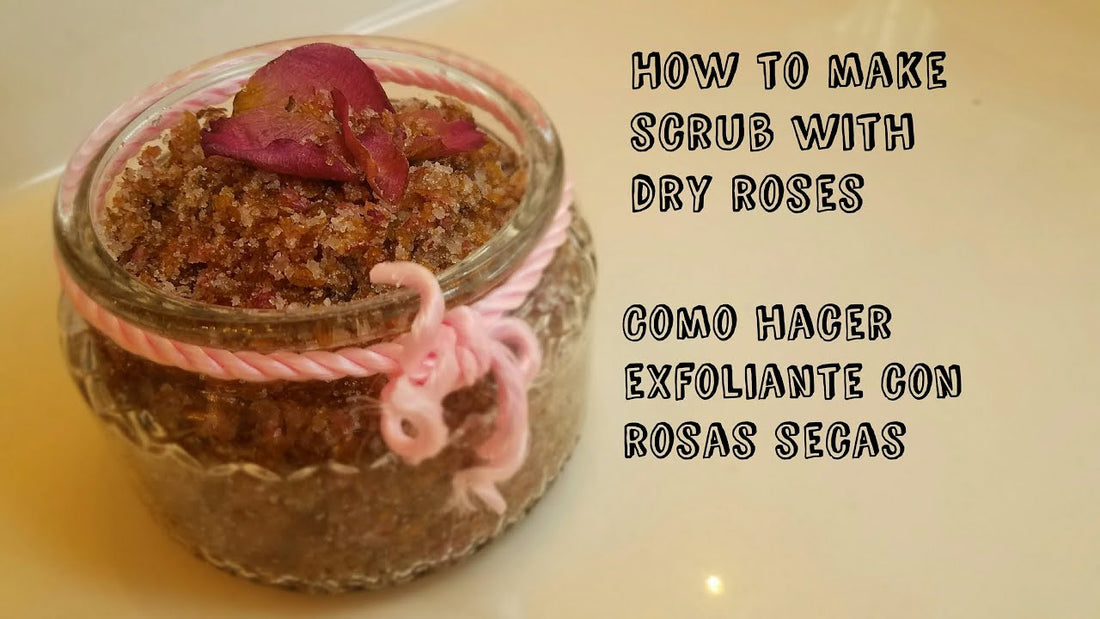 Body Scrub, My Vegan Homemade Recipe With Recycled Roses