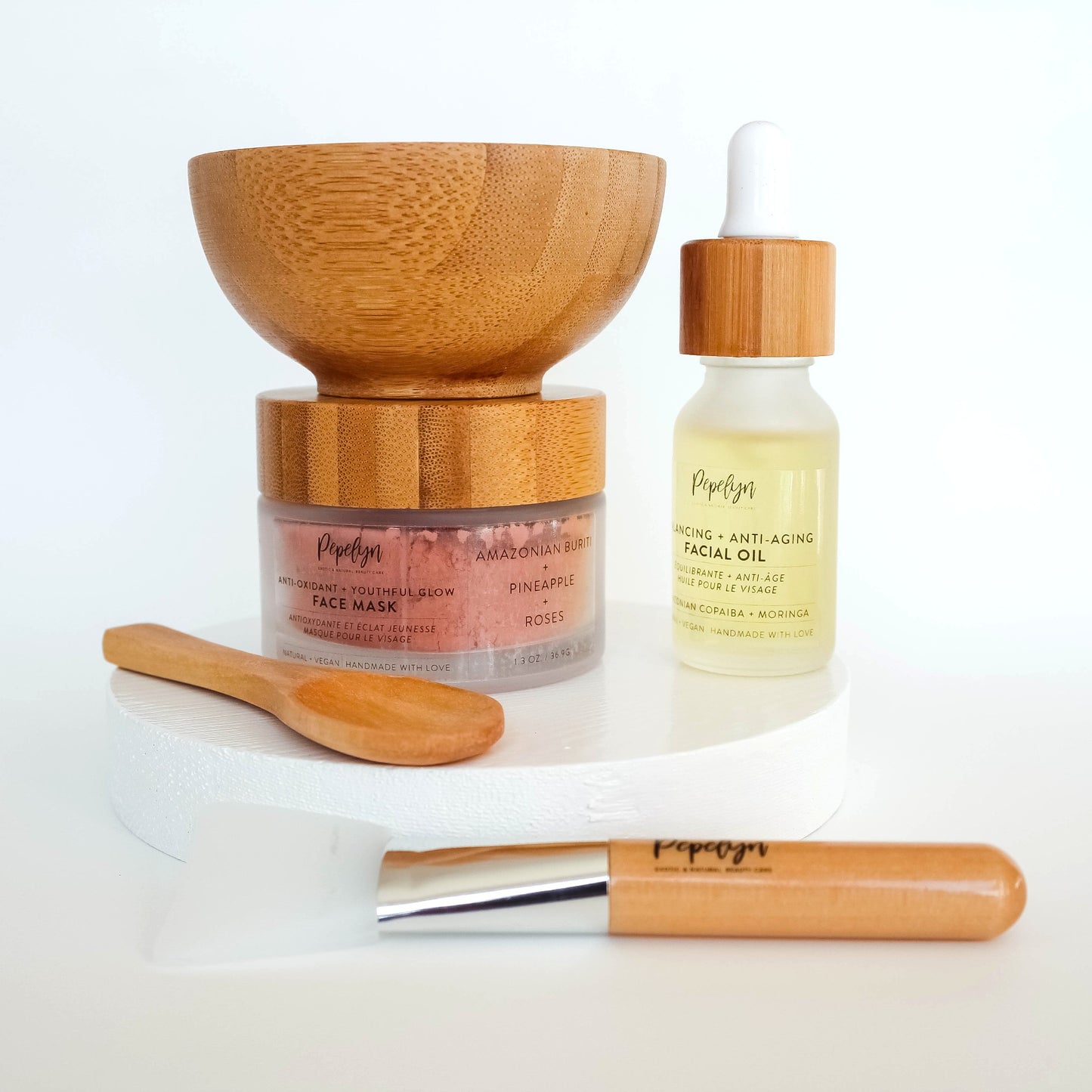 Youthful Glow & Antiaging oil with Eco bamboo bowl