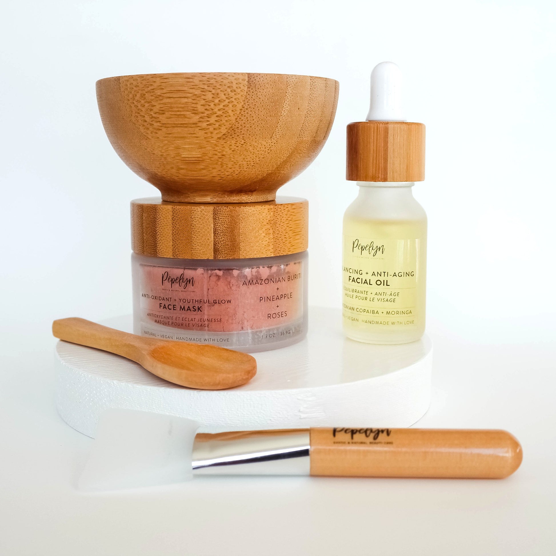 Youthful Glow & Antiaging oil with Eco bamboo bowl