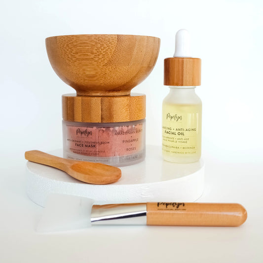Youthful Glow & Antiaging oil with Eco bamboo bowl