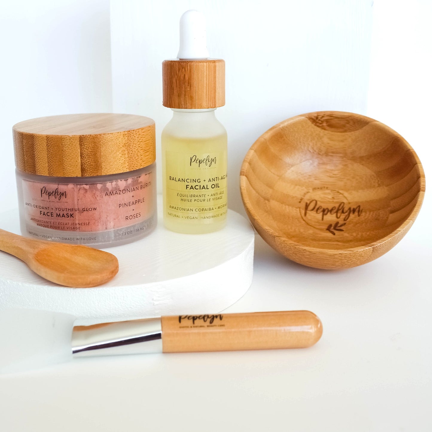 Youthful Glow & Antiaging oil with Eco bamboo bowl