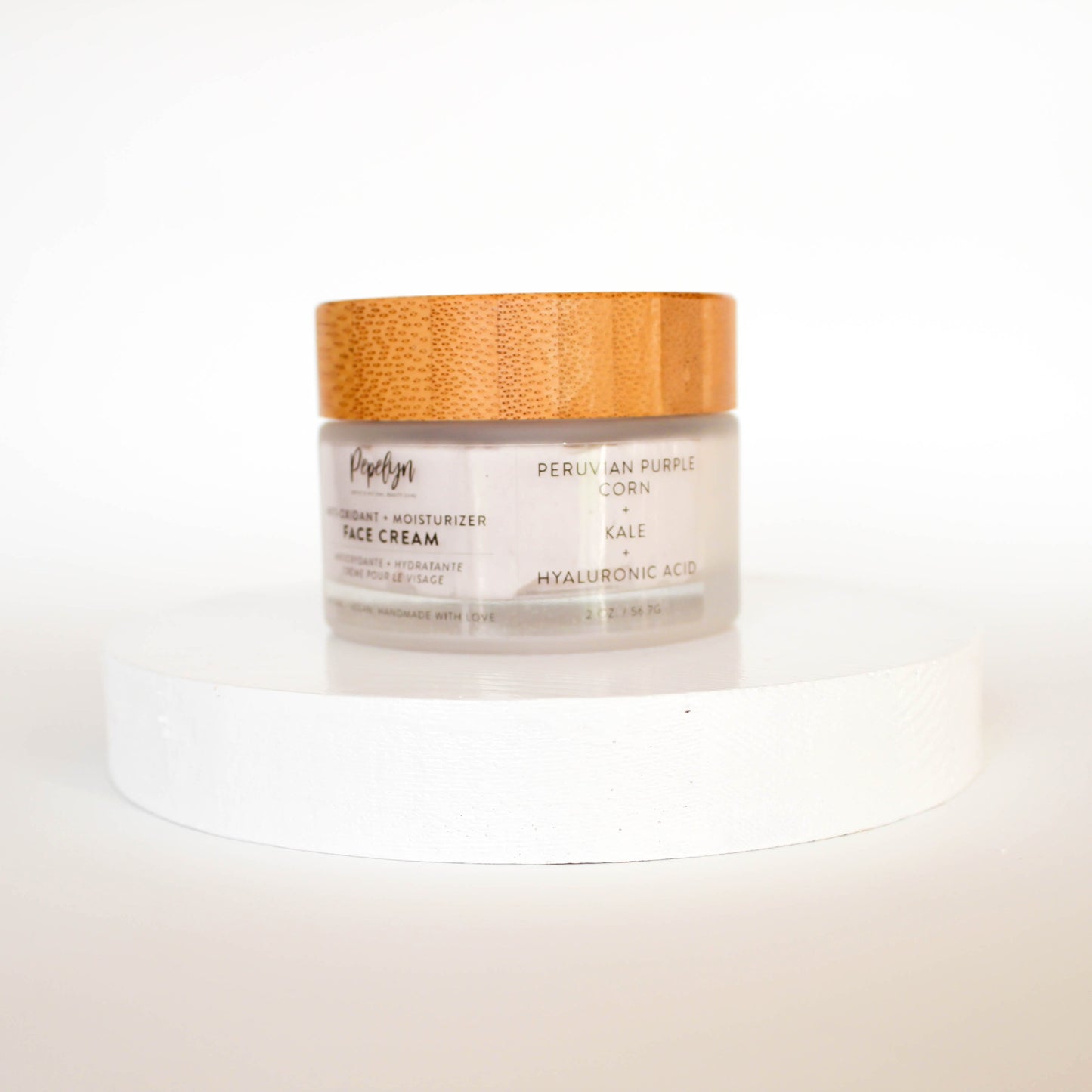 Antioxidant face cream w/Peruvian Purple Corn +  Kale + Hyaluronic Acid 2 oz